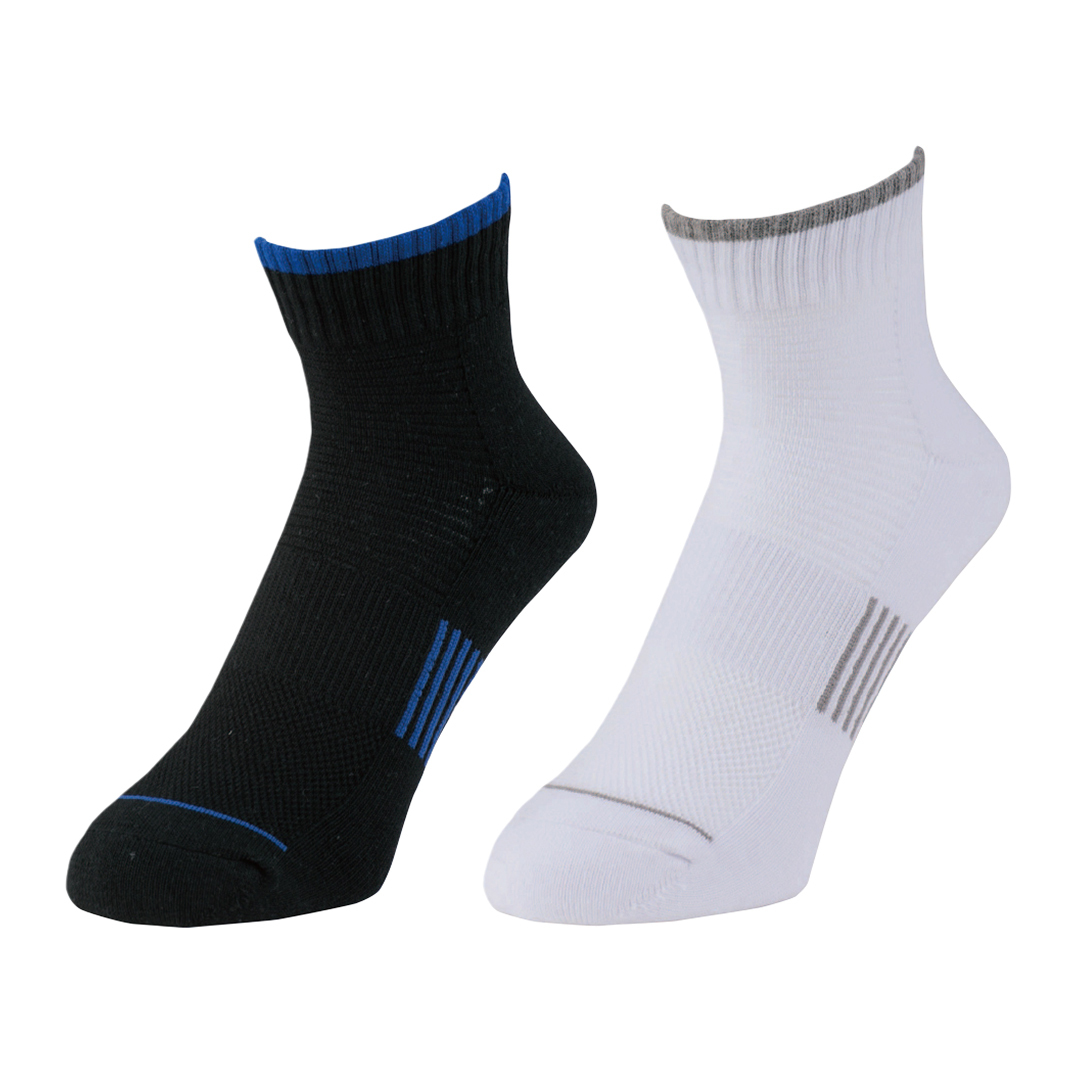 消臭 靴下 2足セット (25.0cm~28.0cm) ニオイクリア ロークルー丈 足首 消臭 匂い ソックス拍卖