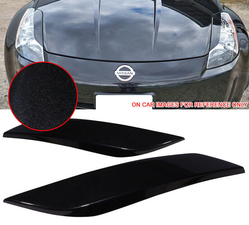 【即納品】#G41塗装済 日産 350Z フェアレディZ Z33 ABS エアロ アイライン ヘッドライトカバー ダイヤモンドブラック 塗装費込拍卖