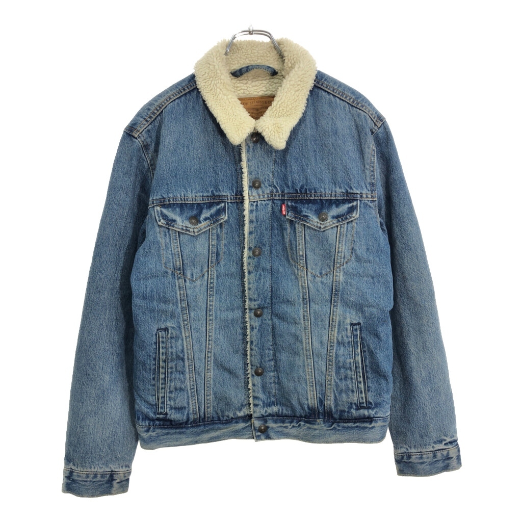 Levi's リーバイス デニムボアジャケット ブルー(メンズ M)中古 古着 U3982拍卖