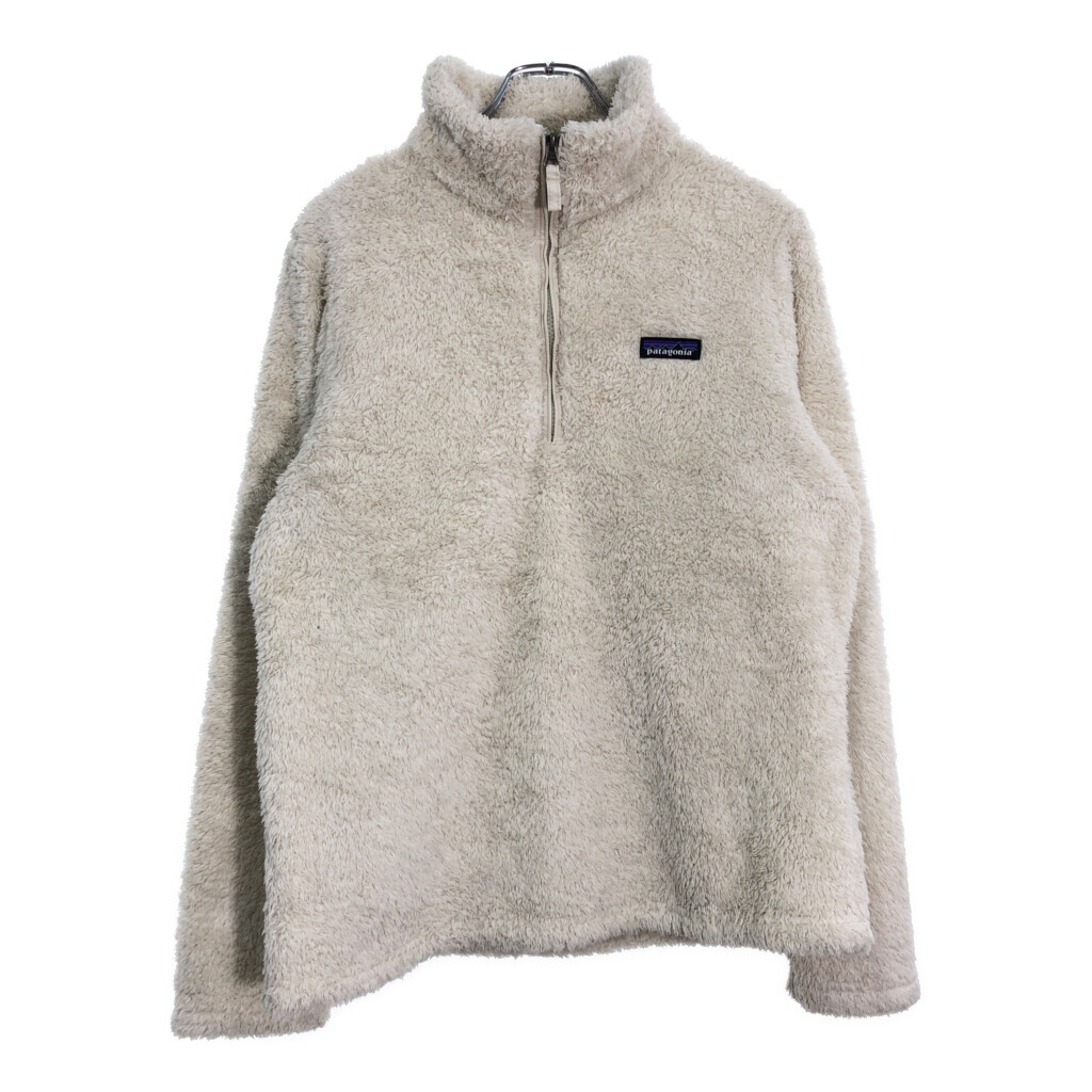 patagonia パタゴニア ロスガトス ハーフジップ フリースジャケット アウトドア アイボリー(レディース L)中古 古着 U4048拍卖