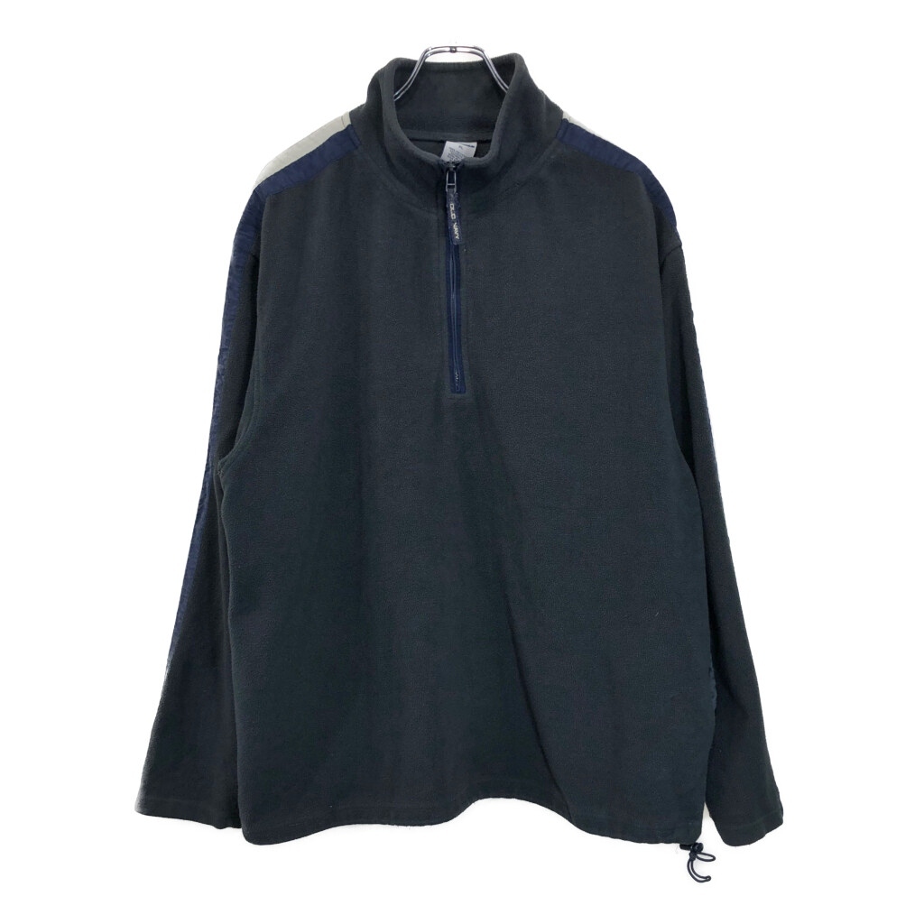 OLD NAVY オールドネイビー ハーフジップ フリースジャケット グレー(メンズ XL)中古 古着 U4650拍卖