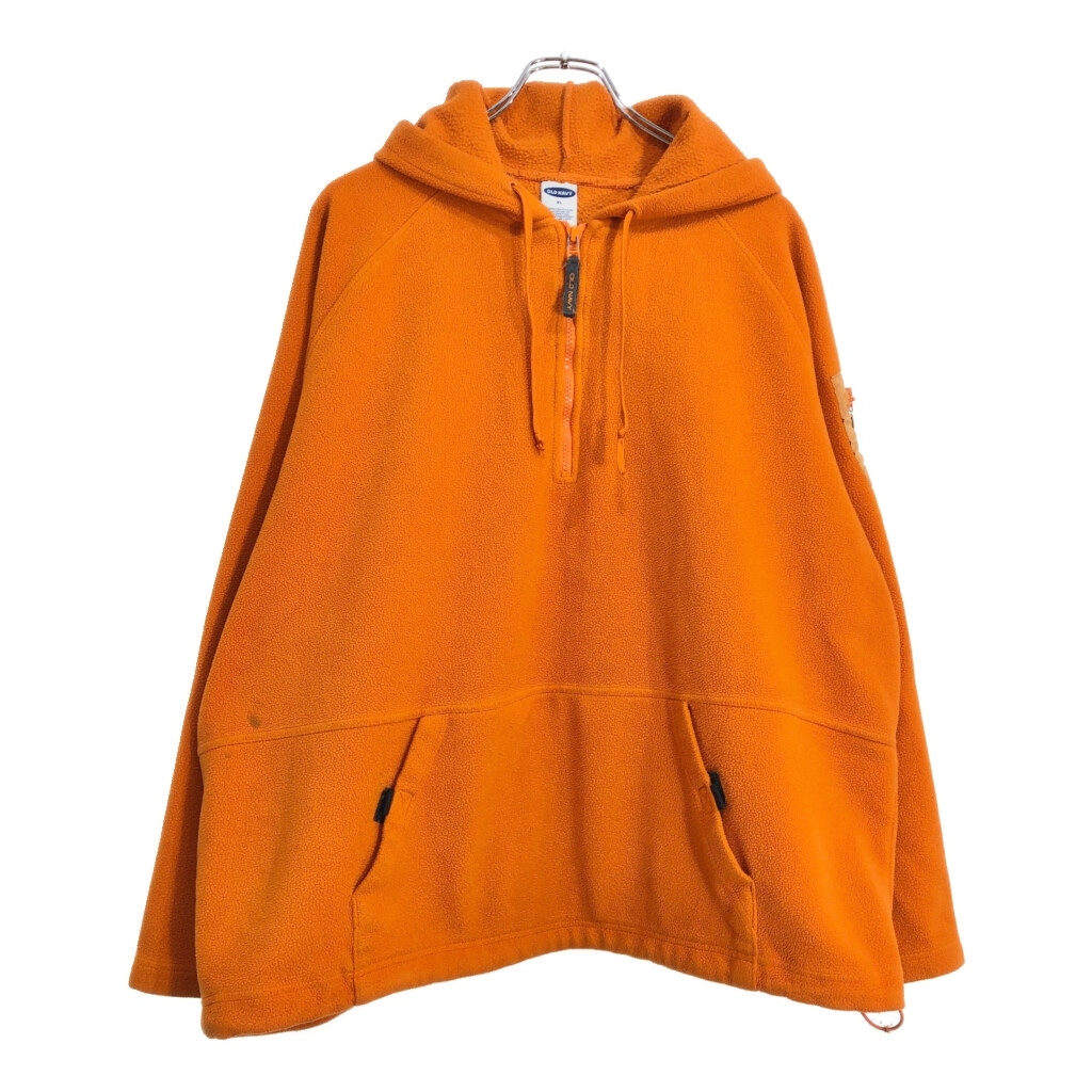 OLD NAVY オールドネイビー ハーフジップ フリースプルオーバージャケット オレンジ(メンズ XL)中古 古着 U4705拍卖