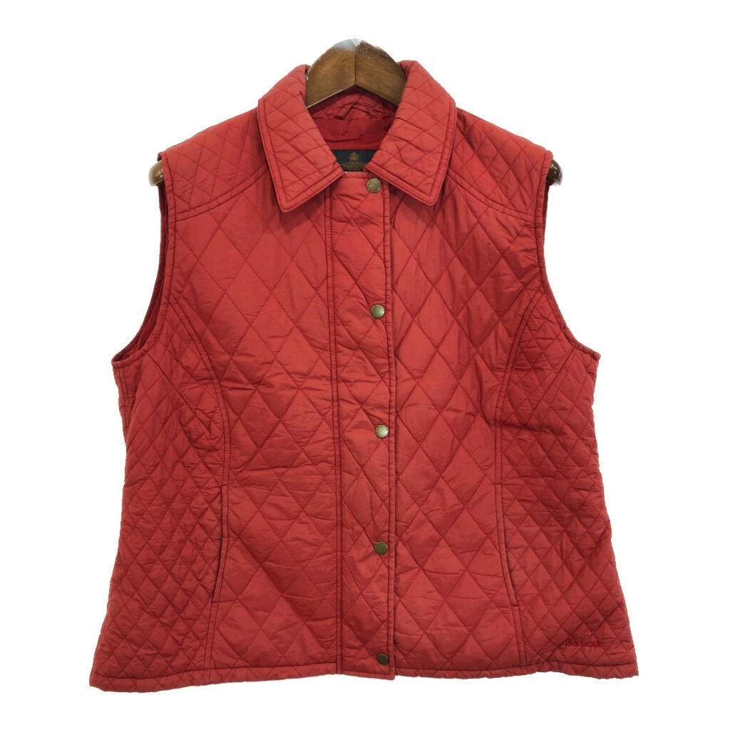 Barbour バブアー HAYDEN SPORT GILET キルティングベスト レッド(レディース 16)中古 古着 U3550拍卖