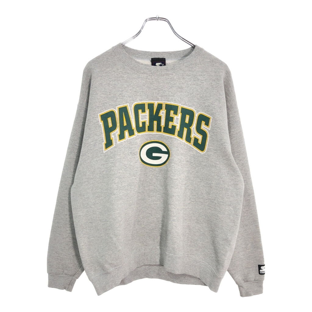 90年代 STARTER スターター NFL グリーンベイ・パッカーズ スウェット プロチーム アメフト グレー(メンズ L相当)中古 古着 U4894拍卖