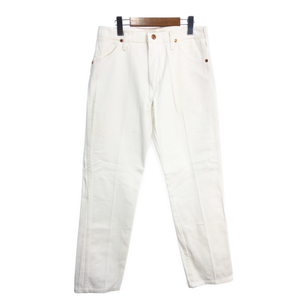 デッドストック 90年代 USA製 Wrangler ラングラー 13MWZWI デニムパンツ ホワイト(メンズ W31 L32)中古 古着 U2747拍卖