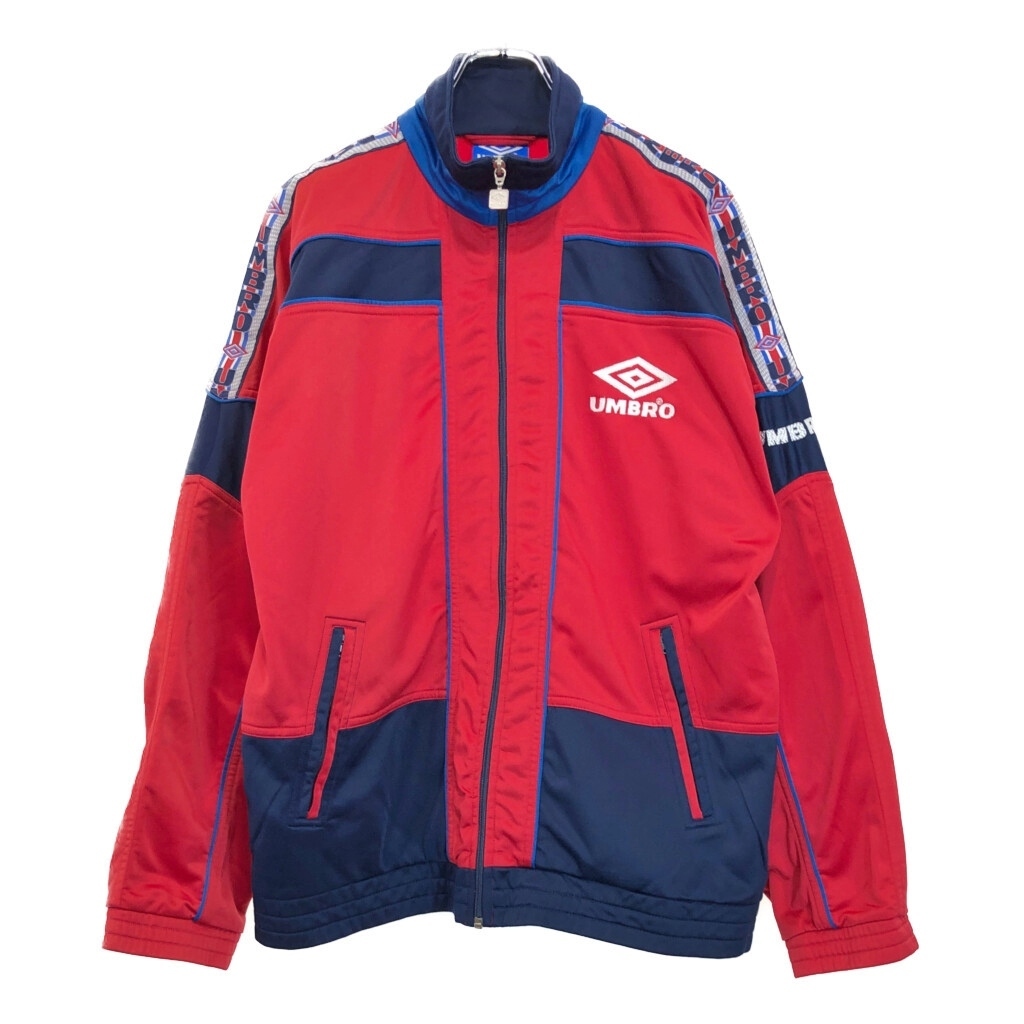 90年代 umbro アンブロ トラックジャケット スポーツ レッド(メンズ L)中古 古着 U5577拍卖