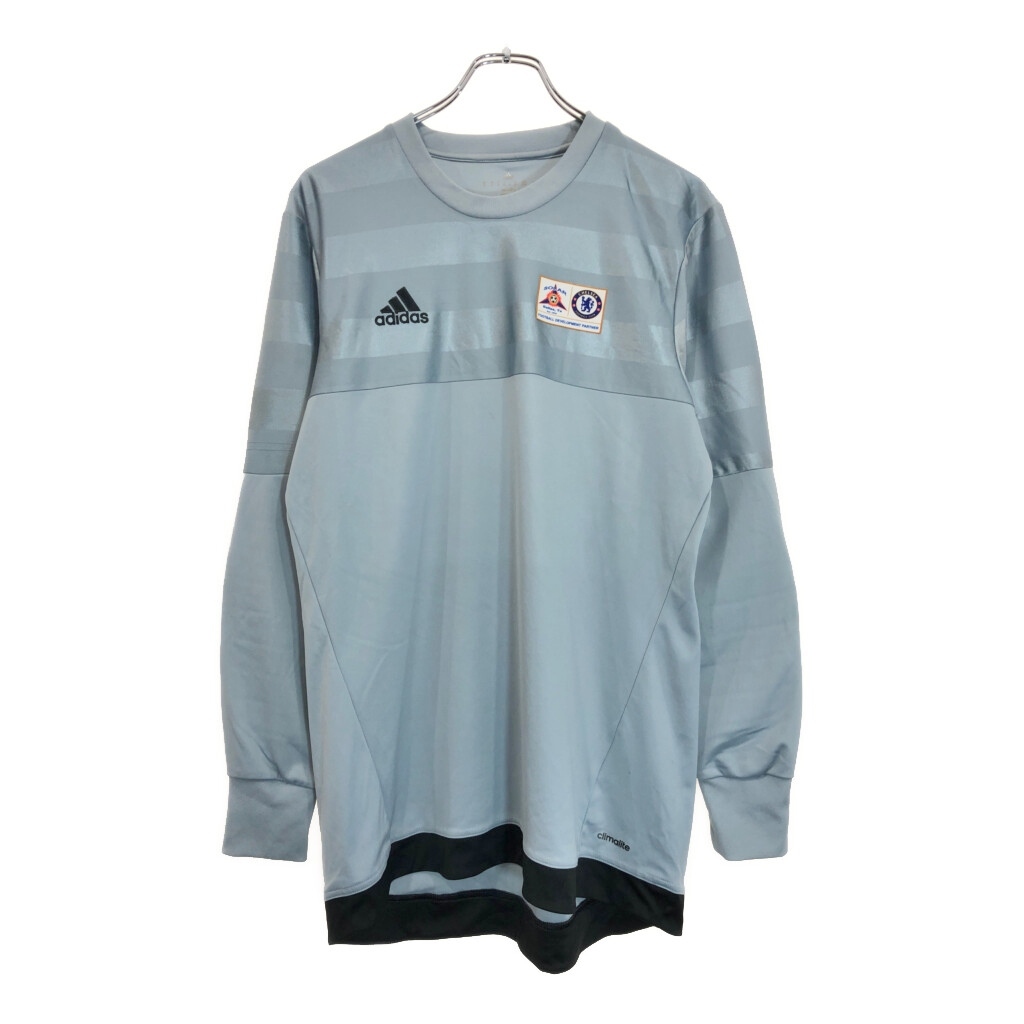 adidas アディダス チェルシーFC ユニフォーム キーパーシャツ プロチーム サッカー グレー(メンズ M)中古 古着 U6154拍卖