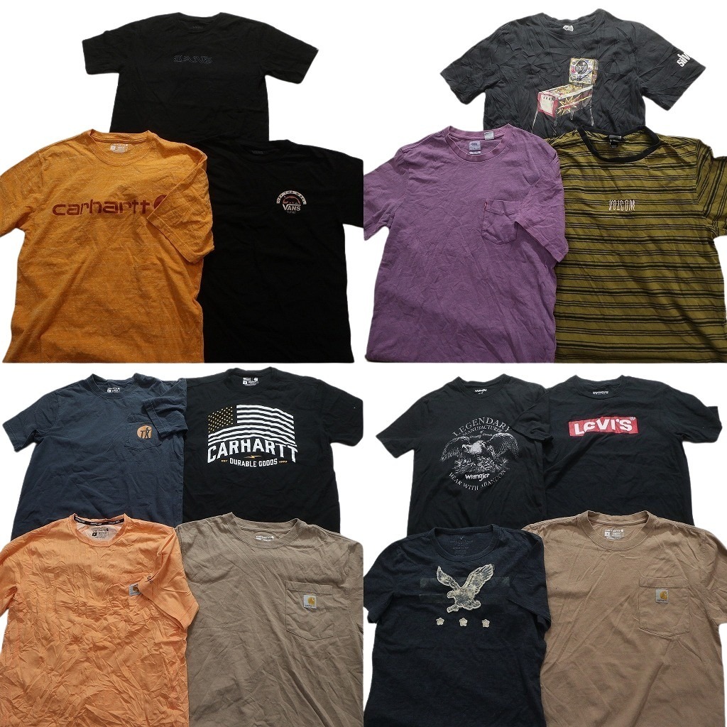 古着卸 まとめ売り ブランドMIX 半袖Tシャツ 14枚セット (メンズ S /M ) リーバイス バンズ NB0799 1円スタート拍卖