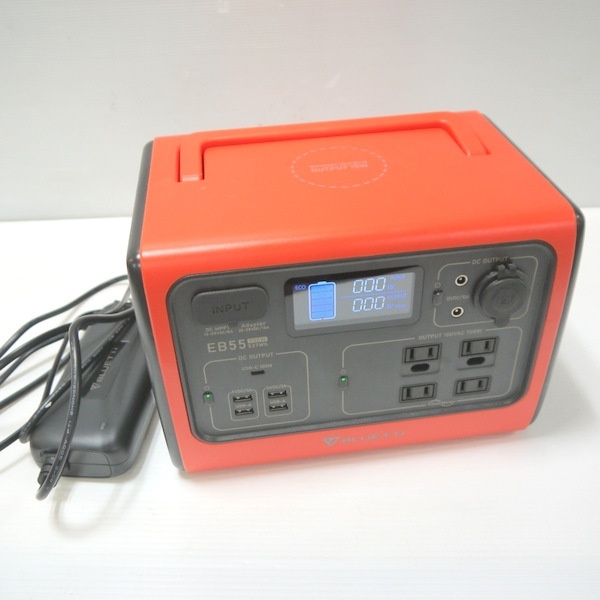 BLUETTI ブルーティ ポータブル電源 オレンジ EB55 537Wh 700W 小型ポータブル電源 蓄電池 非常用電源≡DT6162拍卖