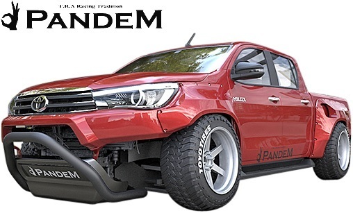 【M’s】TOYOTA ハイラックス GUN125 (H29.9-R2.7) PANDEM フロントバー パンデム FRP製 エアロ バンパープロテクター 125ハイラックス拍卖