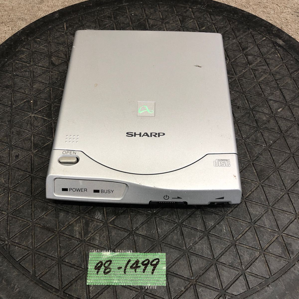 98-1499 激安 レトロPC パーツ 外付け CD-ROMドライブ SHARP シャープ CE-CD01 動作未確認 ジャンク拍卖