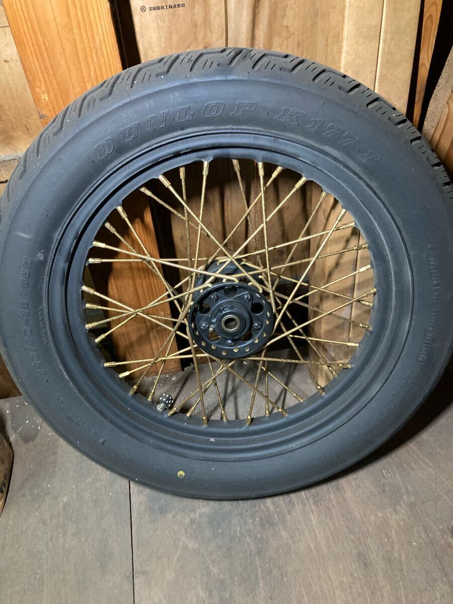 18インチ スターハブ ホイール パンヘッド サイドバルブ ナックルヘッド ハーレー リアホイール拍卖