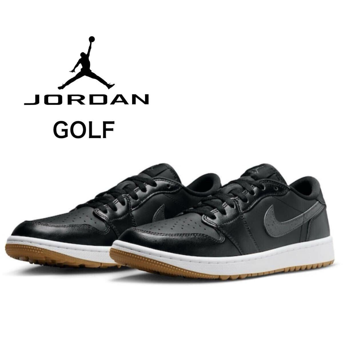 新品未使用 NIKE GOLF【25.5cm】ジョーダン 1 ナイキ ゴルフ シューズ Jordan 1 LOW スパイク スニーカー 靴 ゴルフウェア 黒 9315拍卖