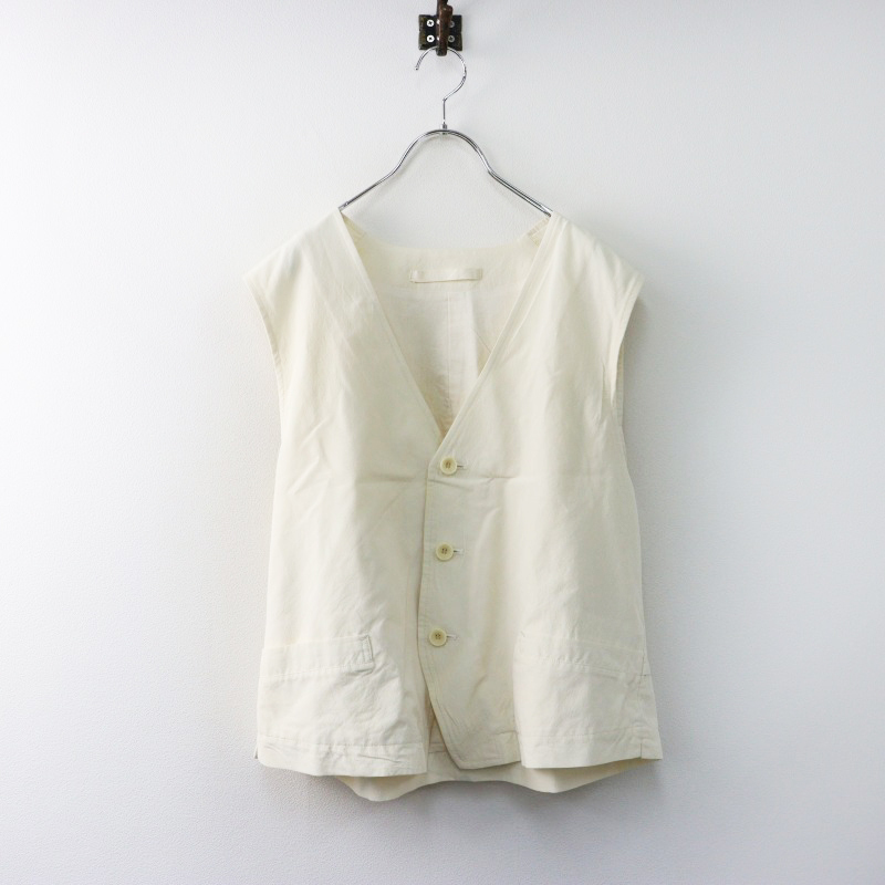 2021SS ジャーナルスタンダードラックス journal standard luxe Si/Wワッシャーベスト/キナリ ジレ 羽織り シルク ウール【2400014462579】拍卖