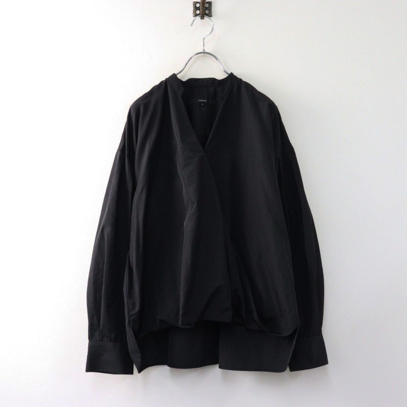 2024年製 フローレント FLORENT タフタブラウス /ブラック トップス プルオーバー シャツ カットソー 長袖【2400014468908】拍卖