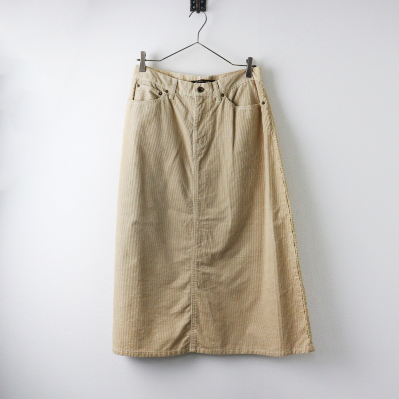 ハグオーワー ジュルネアンローズ HUG O WaR JOURNEE EN ROSE コットン コーデュロイ スカート /ベージュ【2400014478921】拍卖