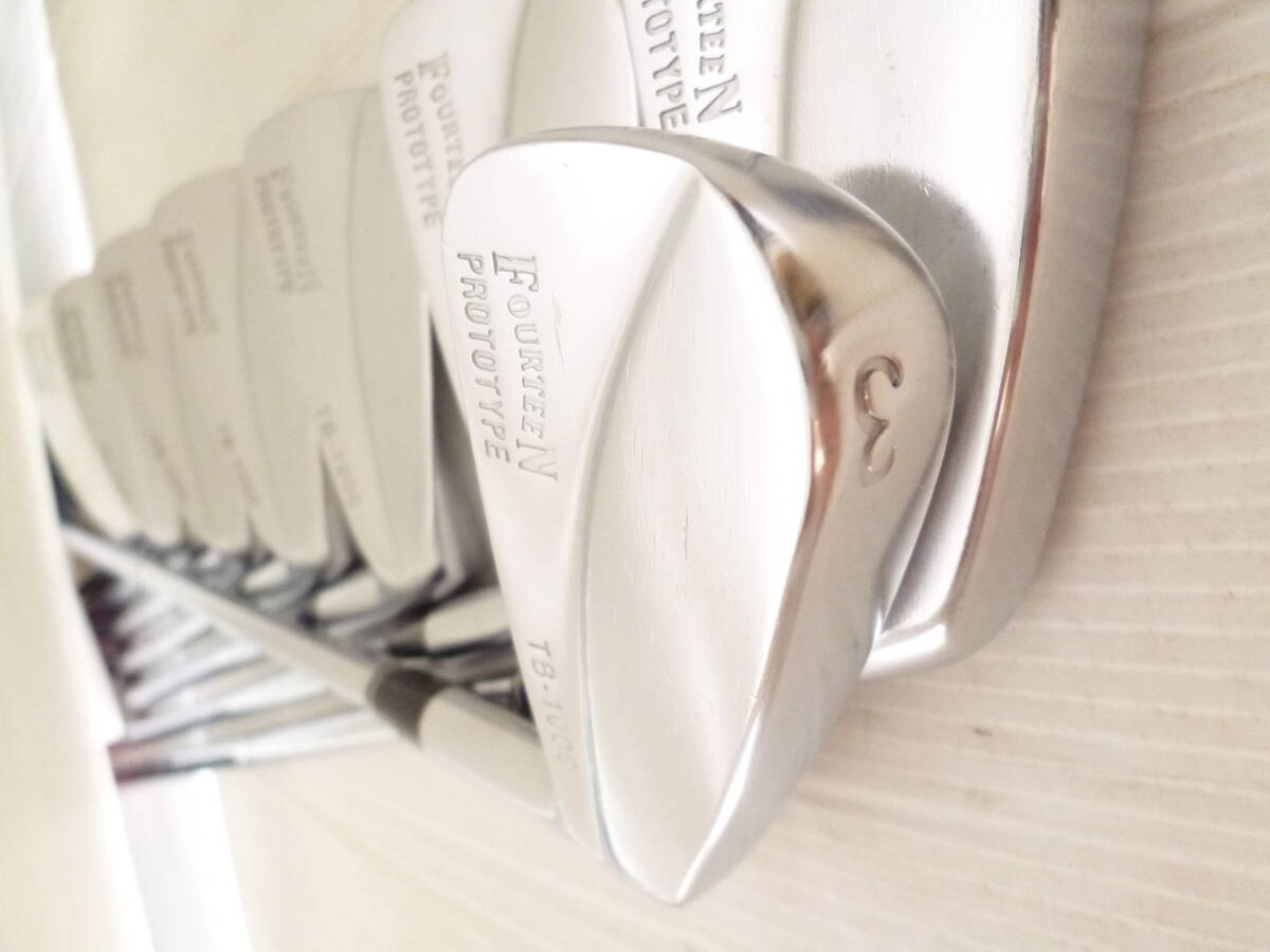 グリップ新品交換済み!!! ◆◆ FOURTEEN TB-1000 PROTOTYPE DG X100 ◆◆ 3#-Pw 8本セット拍卖