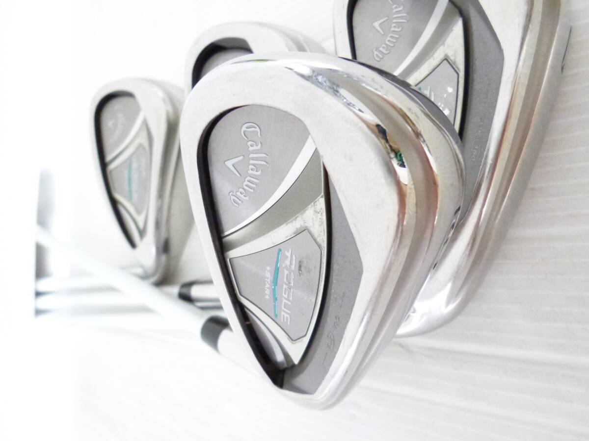 貴重なレディース!!! ◆◆ キャロウェイ ROGUE STAR 日本仕様 L ローグ スター ◆◆ 7#-Pw 4本セット拍卖