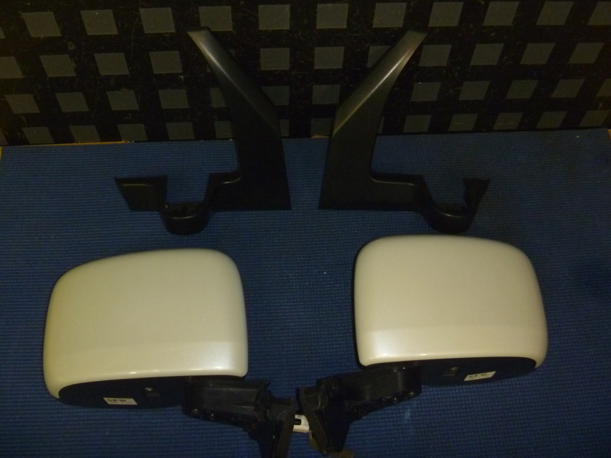 #1466 MK33S MRワゴン 左右ドアミラー:カラーZ7T(パールホワイト)電格作動点検済★拍卖