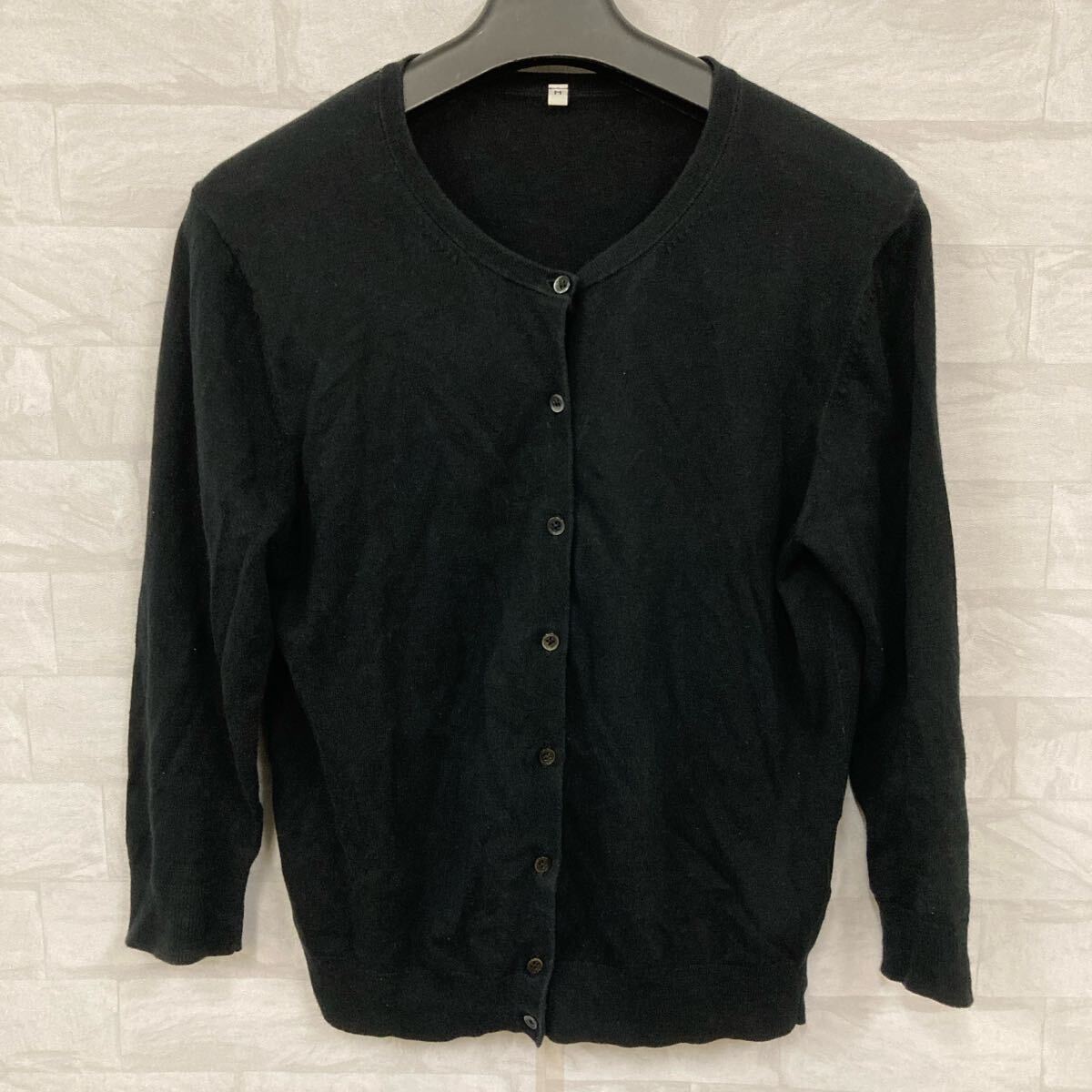 即決 MUJI 無印良品 カーディガン ブラック拍卖