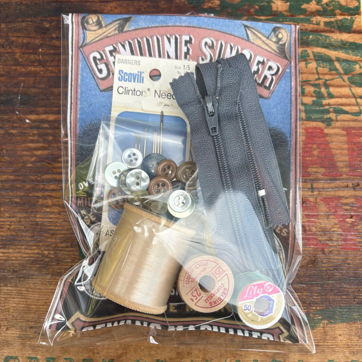 【1950s USA vintage】sewing set 4 ソーイングセット 裁縫 ハンドメイド ディスプレイ アメリカ ビンテージ拍卖