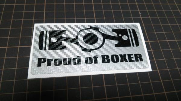 ボクサーエンジン カーボンステッカー スバル STI (黒文字)1拍卖