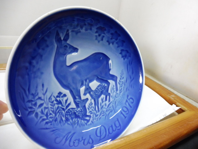 希少 未使用 B&G マザーズデイ 1975年‐鹿の親子 イヤープレート 拍卖