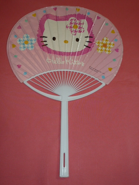 激レア!レトロ 1997年 サンリオ ハローキティ うちわ (非売品)☆拍卖