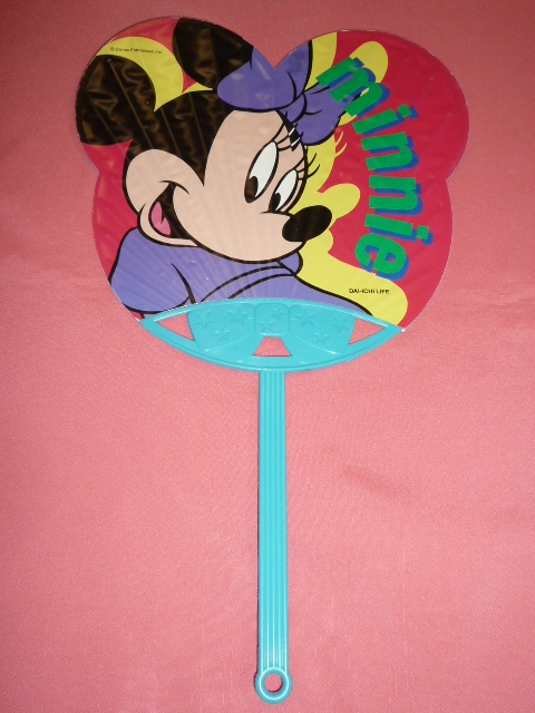 激レア!レトロ 第一生命 ディズニー ミッキーマウス&ミニーマウス うちわ (非売品)拍卖