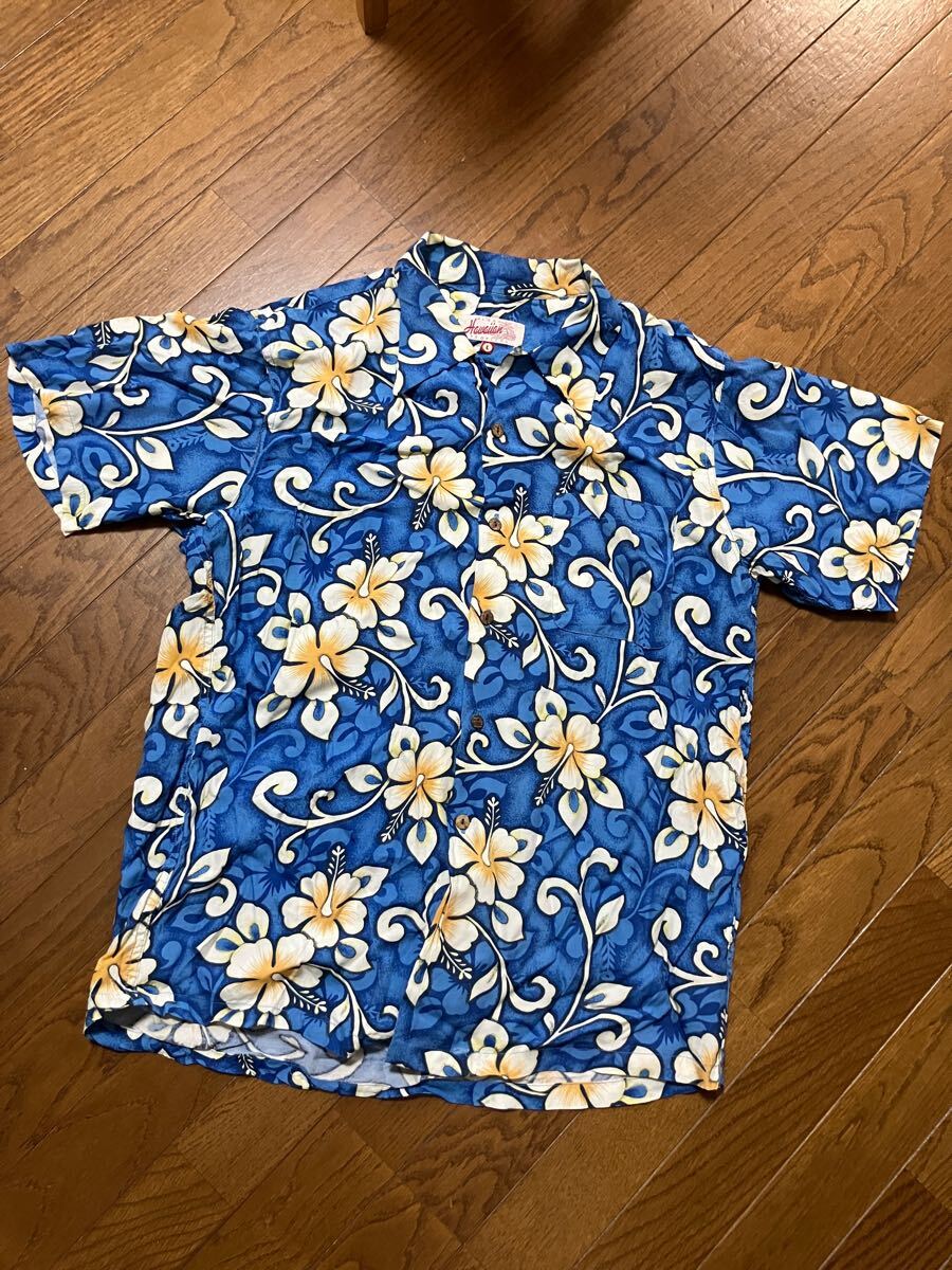 アロハシャツ 総柄 Lサイズ ALOHA Hawaiian TROPICAL 派手柄拍卖
