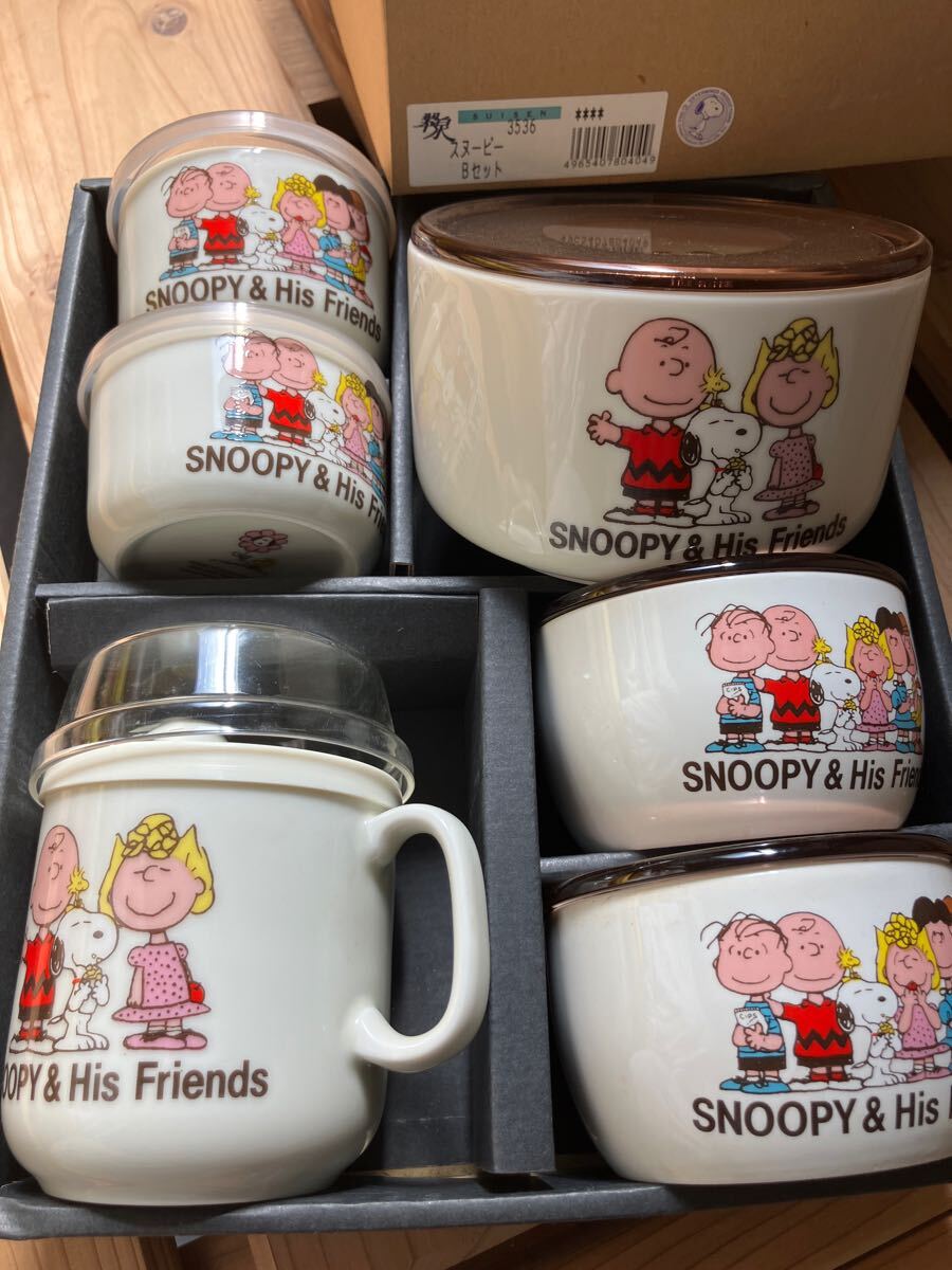 古い未使用品スヌーピー SNOOPY & His Friends 陶器セットまとめ 6点セット かわいい 昭和レトロ拍卖