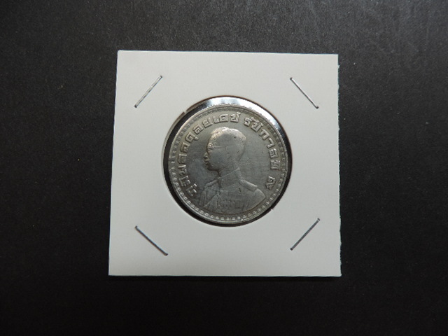 ★タイ 1バーツ★ 白銅貨 サイズ:約26,78㎜・重量:約7,59g 中古品・美品拍卖