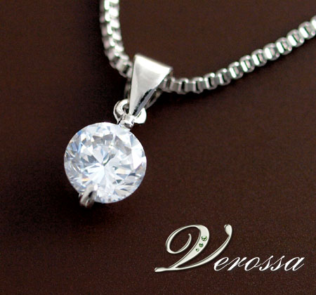 ★送料無料・即決価格★豪華ダイヤモンドCZ★1.5Ct★定番ネックレス★プラチナカラー拍卖