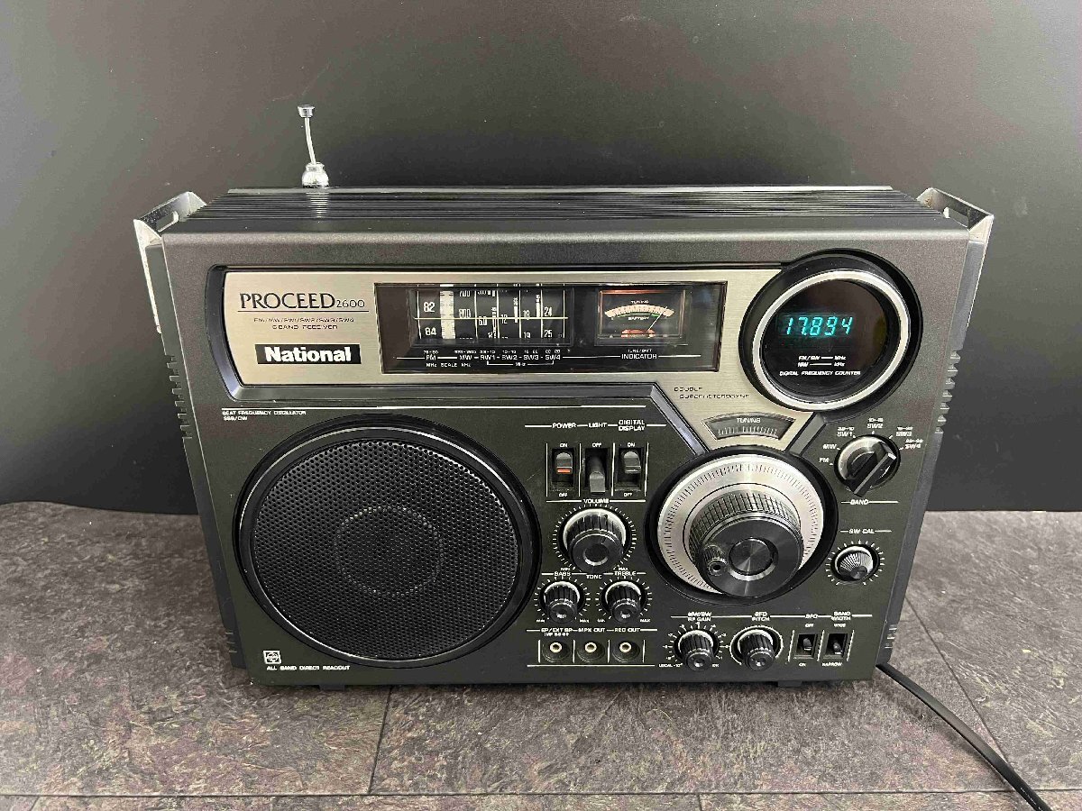 OK10842 ナショナル RF-2600 PROCEED 2600 FM/MW/SW 6バンドBCLラジオ 20250630拍卖