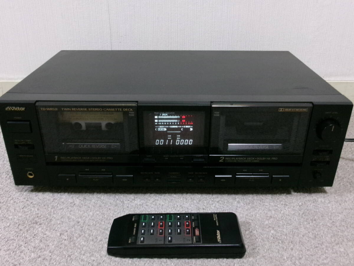 【高音質/多機能】Victor TD-WR531 良好 DolbyB/C/HXPRO搭載 お勧めです!拍卖