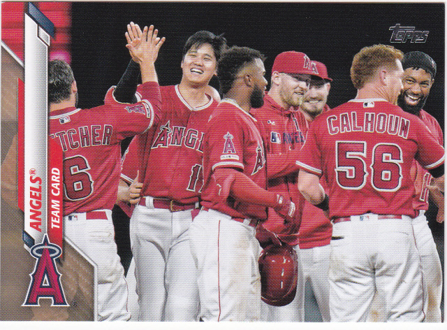 Los Angeles Angels TC w/大谷翔平 2020 Topps 19 Gold ご注意拍卖