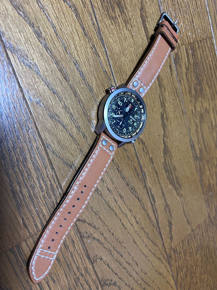 ☆美品 SEIKO ソーラー クロノグラフ☆拍卖