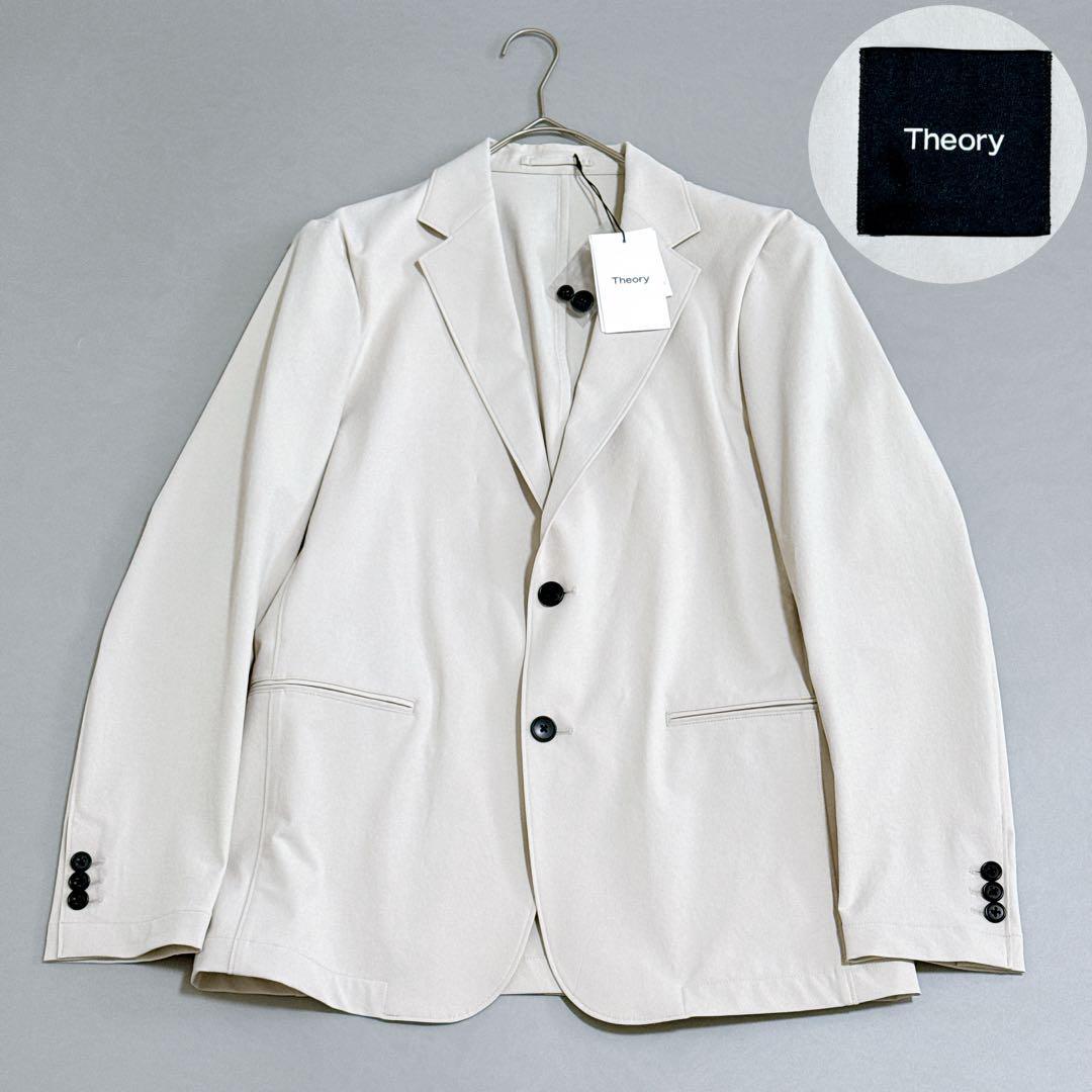 新品タグ付き Theory セオリー 2023年モデル テーラードジャケット ベージュ 2つボタン アイボリー オフィスカジュアル ビジネス 通勤 通学拍卖