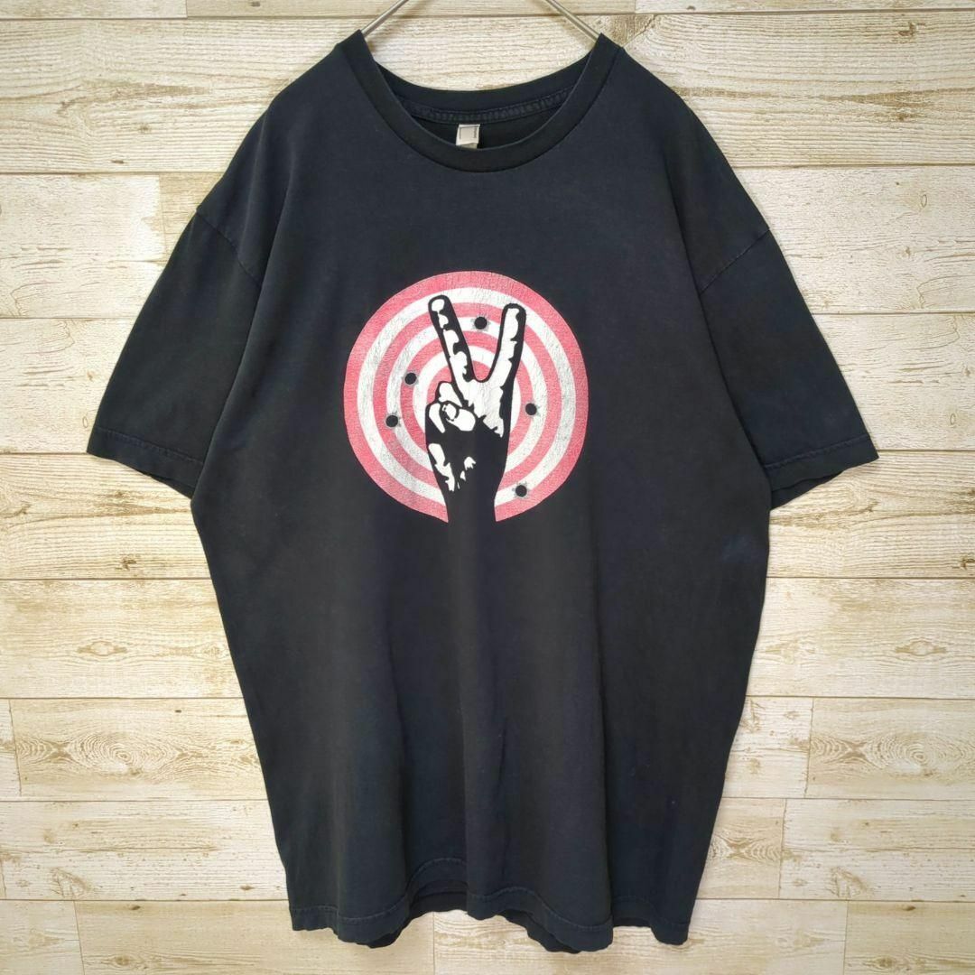 Michael Franti & Spearhead バンドT USA製 ピース #h1189拍卖