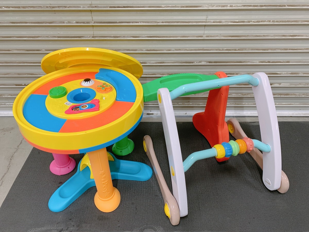 中古 people ピープル プレミアム知育 スマート知育ジム セット まとめ売り 8か月頃 歩行器 つかまり立ち 知育玩具 べビー 0625こ1 M 160拍卖