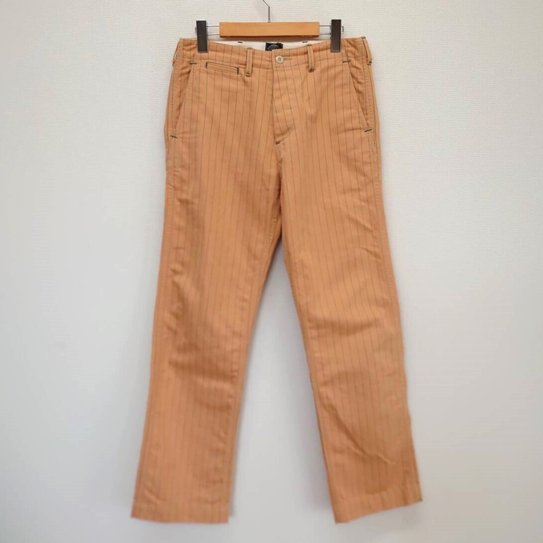 HOOPER WORKS フーパーワークス ストライプ ワークパンツ コットン S 10108691拍卖