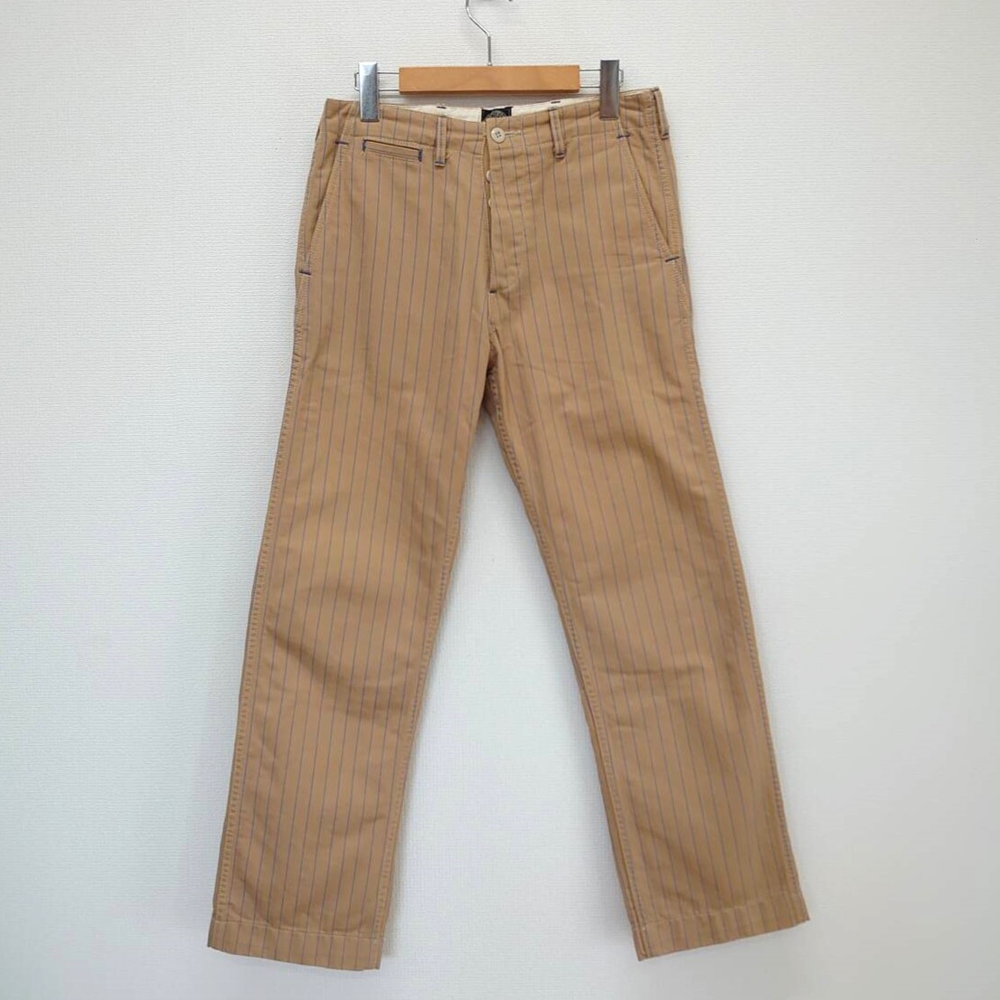 HOOPER WORKS フーパーワークス ストライプ ワークパンツ コットン S 10112697拍卖
