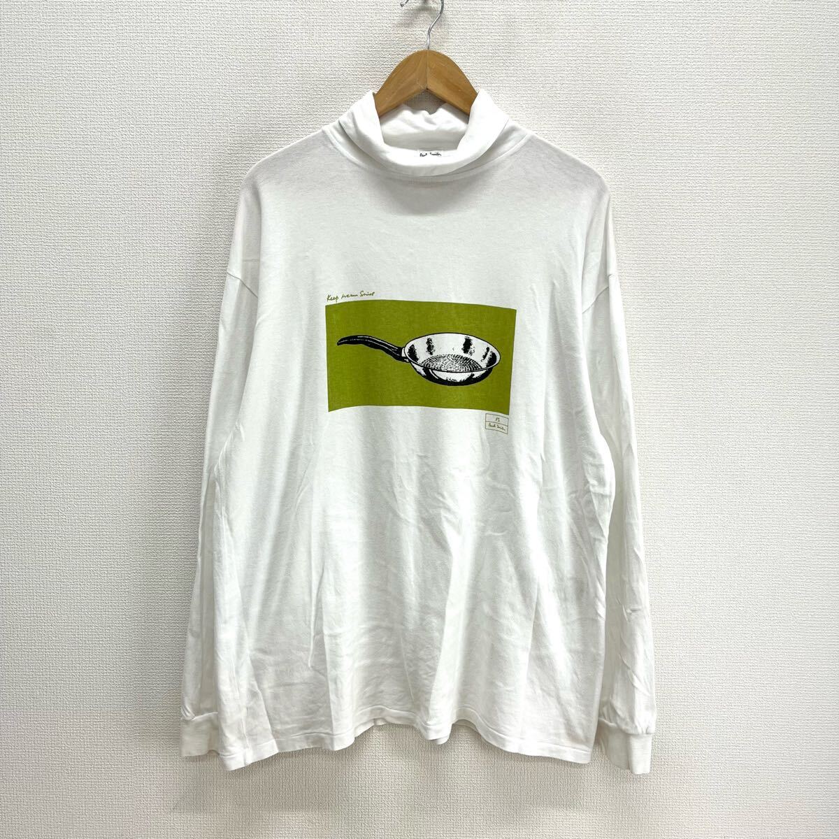 Paul Smith ポールスミス 6575 タートルネック 長袖Tシャツ ロンT カットソー プリント F 10126779拍卖