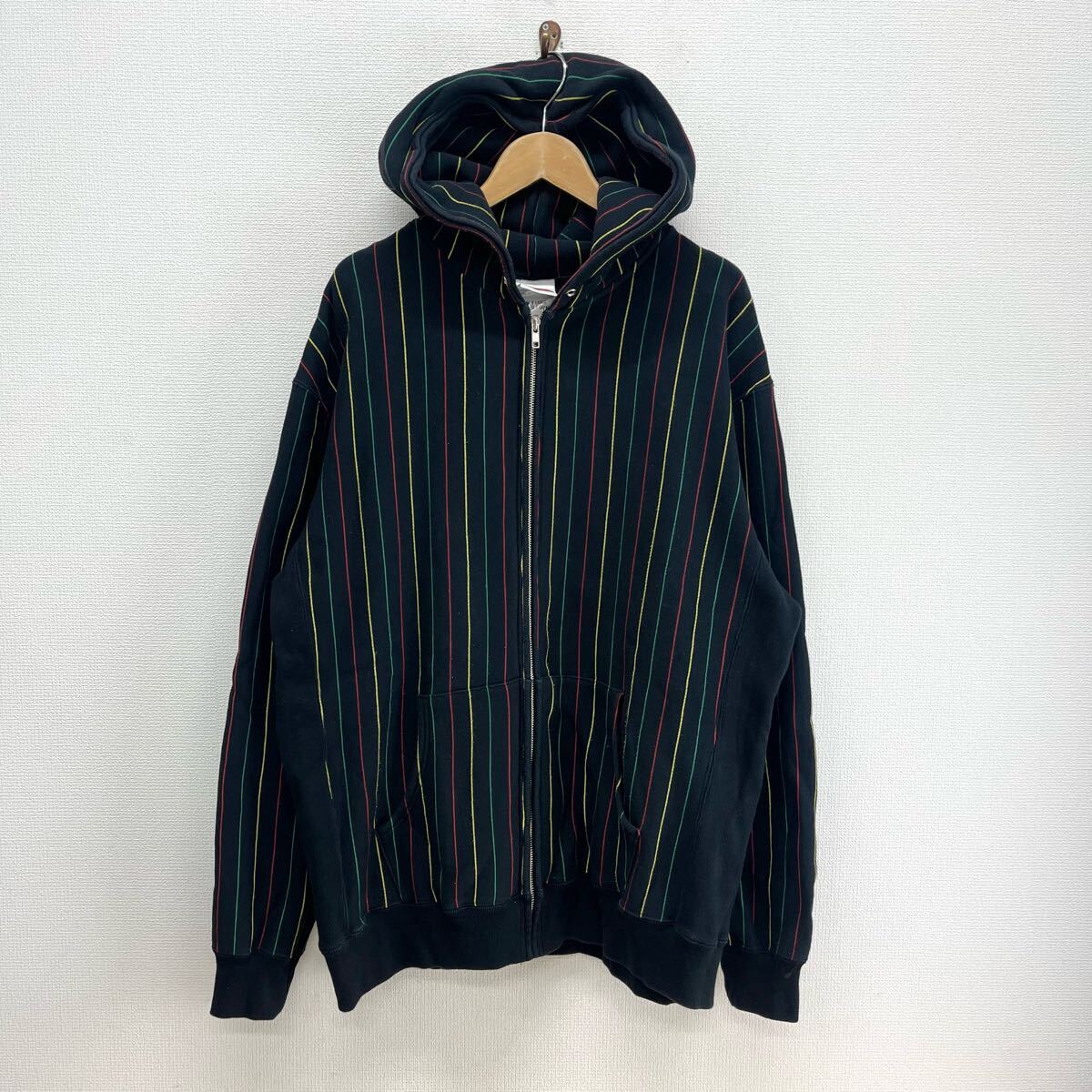 MASTERPIECE マスターピース 00s ジップアップパーカー ストライプ XL 10126949拍卖