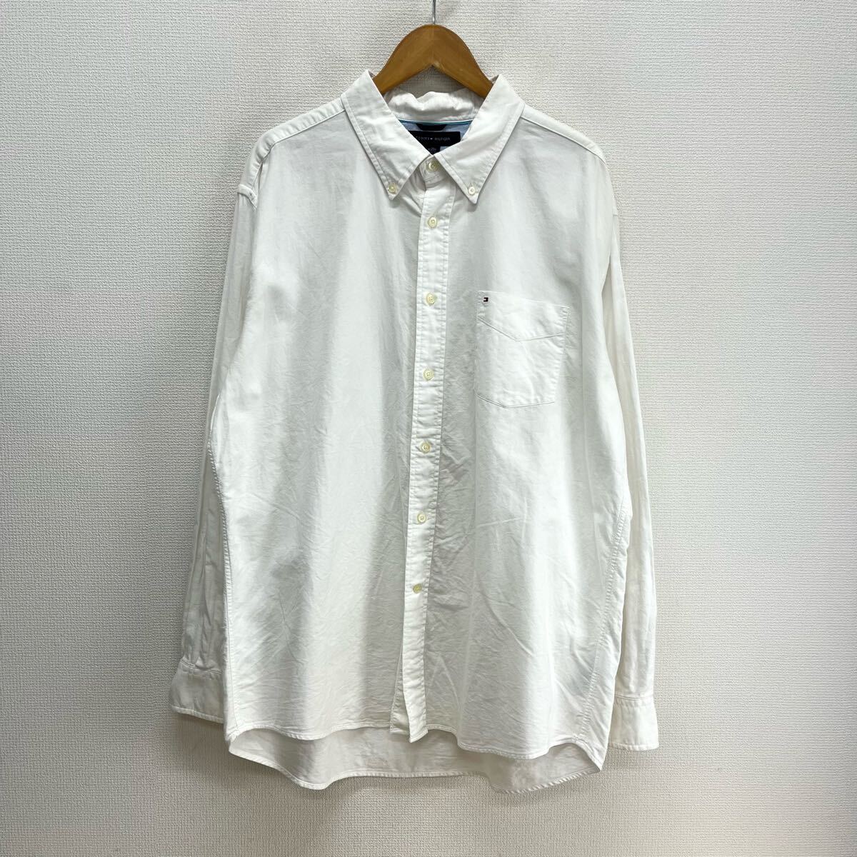 TOMMY HILFIGER トミーヒルフィガー ボタンダウンシャツ BD オックスフォード 長袖 XL 10125295拍卖
