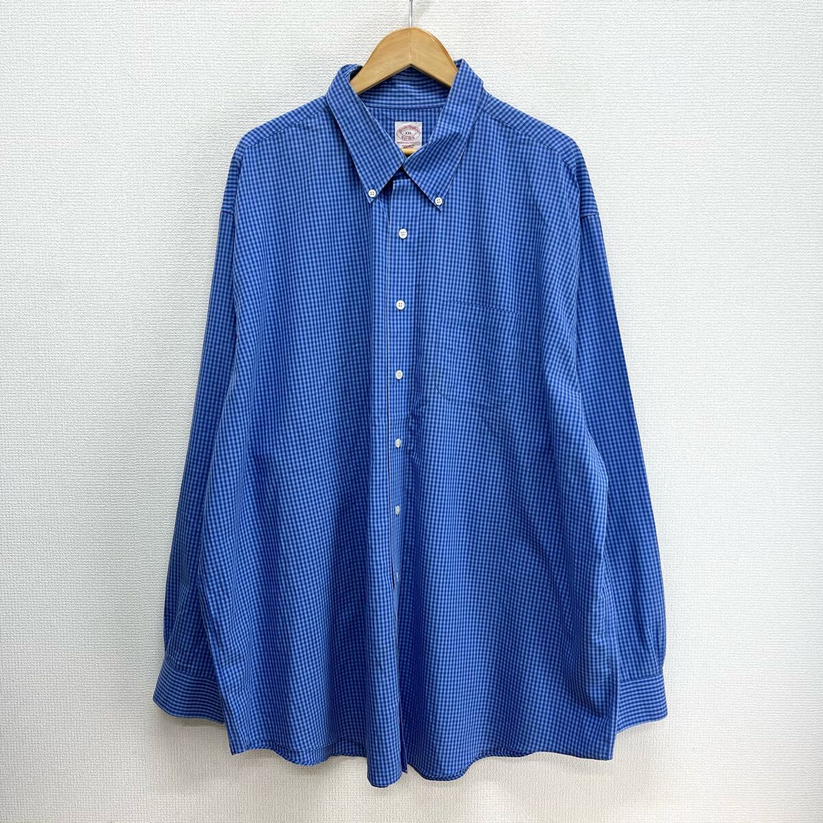 BROOKS BROTHERS ブルックスブラザーズ Est.1818 ボタンダウンシャツ BD 長袖 チェック XXL 10125203拍卖