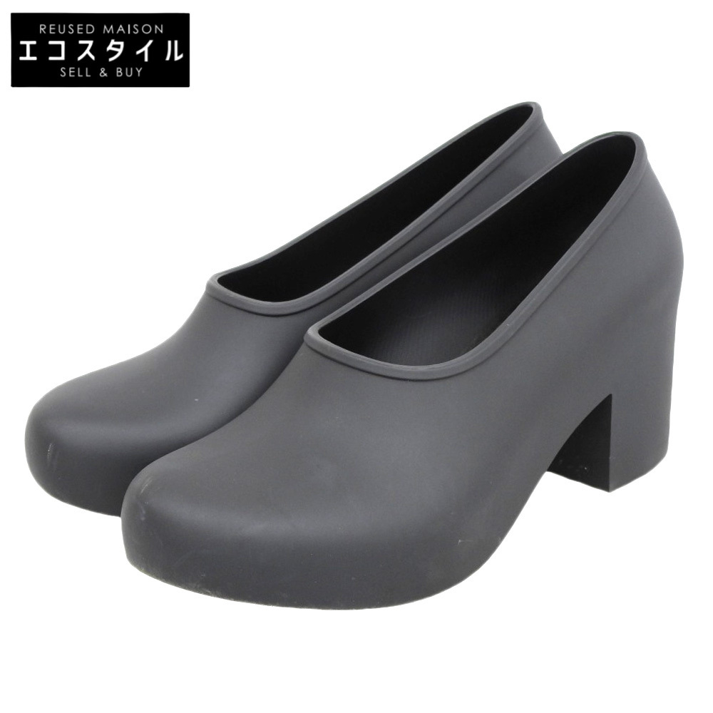 COMME des GARCONS コムデギャルソン ×melissa メリッサ プレーン PVC ヒールパンプス レディース ブラック 22cm拍卖