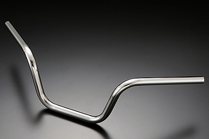 N47-2171 ハンドルバー YBハンドル シボリタイプ (スチール製クロームメッキ)拍卖