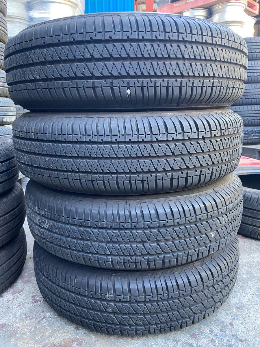 【0950】15インチ オンロード BRIDGESTONE DUELER H/T 夏用 195-80R15 96S 9分山 2022年製 中古タイヤ4本拍卖
