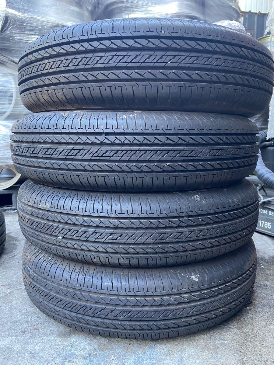 【0963】バリ山★16インチ★オンロード BRIDGESTONE DUELER H/L 175/80R16 91S 2023年 10分山 夏用 中古タイヤ 4本セット拍卖